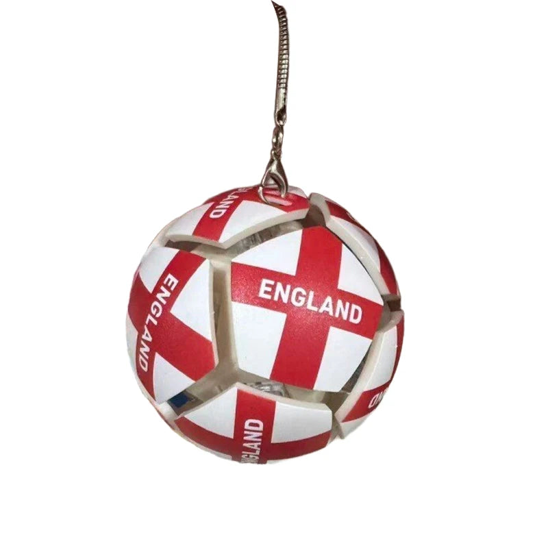 2026 World National Flags Football Keychain Button Stress Relief Soccer Pendant Sport Themed Gift Fan Accessories for Daily Use