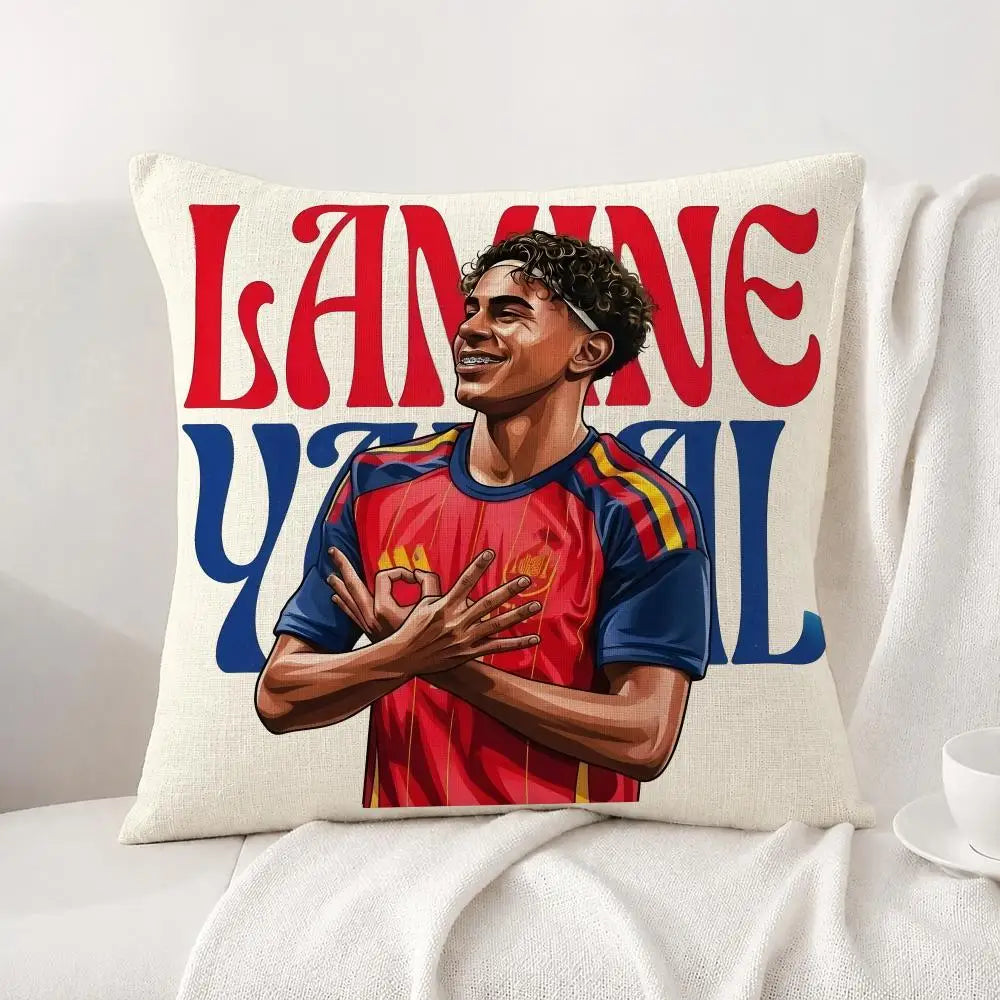 Football Player Lamine Yamal Cushion