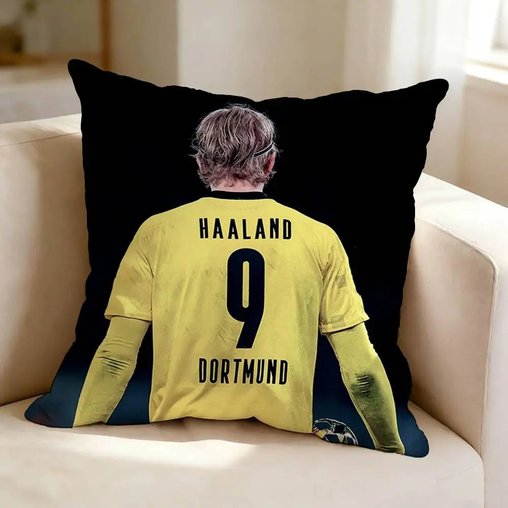 Erling Haaland Football Fan Cushion Cover