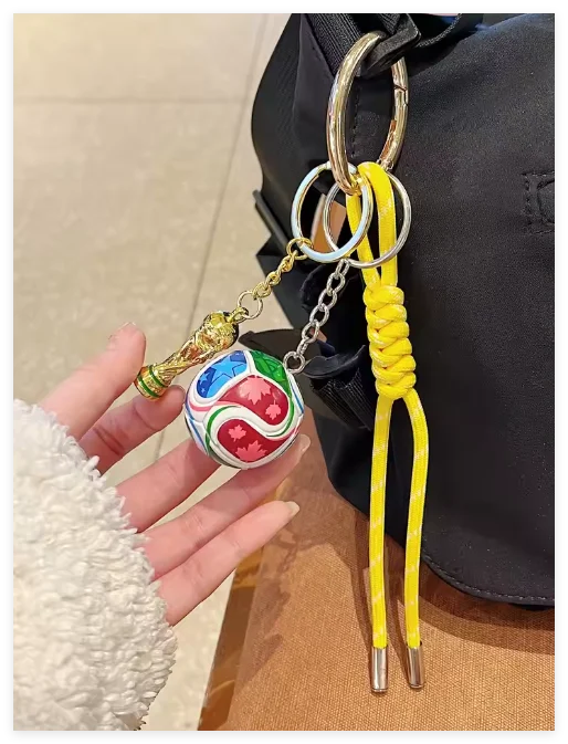 New Fashion Flag Football Keychain Country Soccer Club