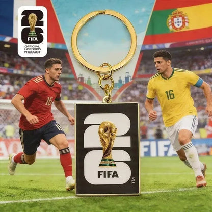FIFA Official 2026 World Cup Trophy Keychain Football Pendant