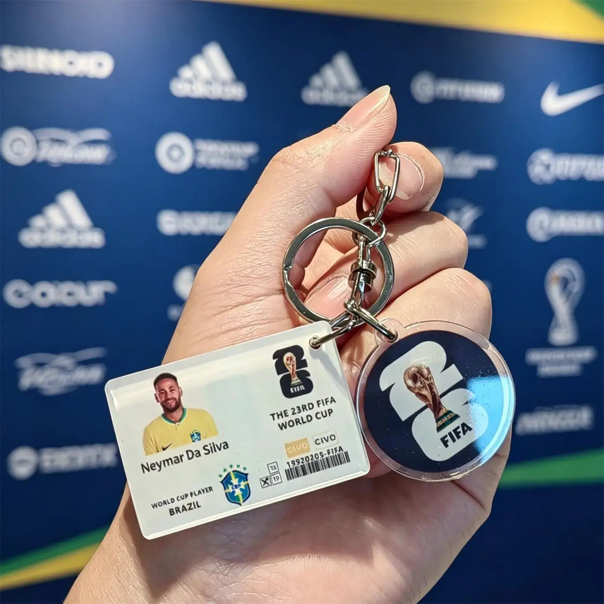 FIFA Official 2026 World Cup Trophy Keychain Football Pendant