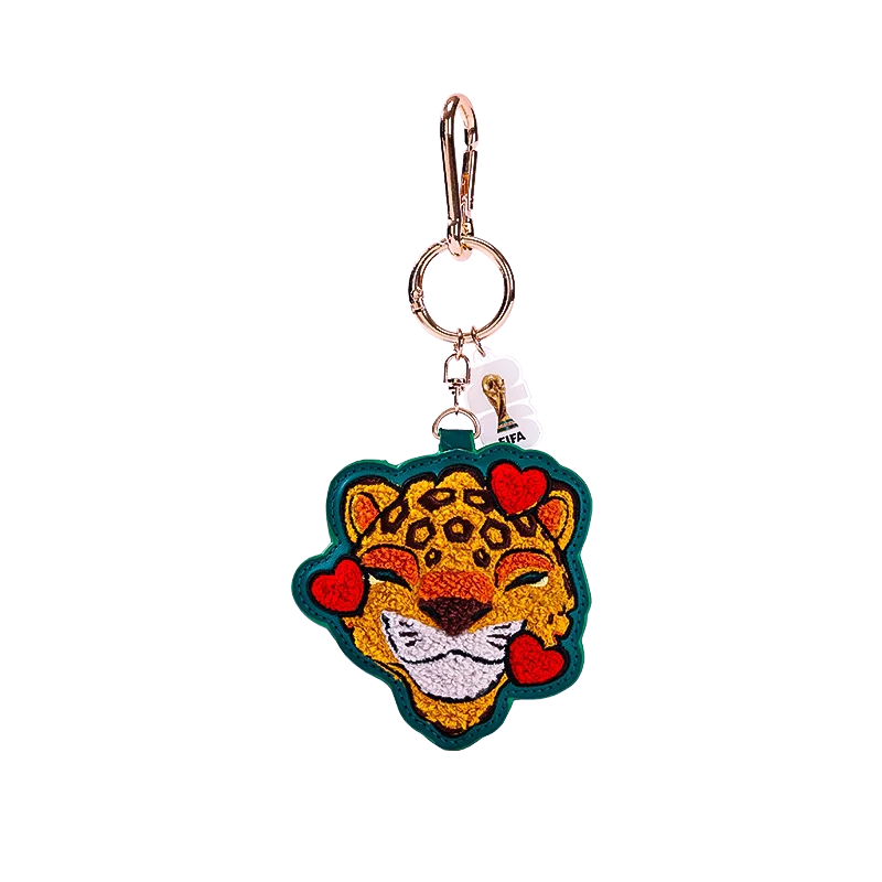 FIFA 2026 World Cup Trophy Keychain, Towel Embroidery Cute Bag Charm