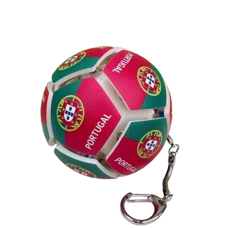 2026 World National Flags Football Keychain Button Stress Relief Soccer Pendant Sport Themed Gift Fan Accessories for Daily Use