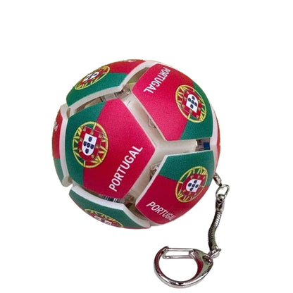 2026 World National Flags Football Keychain Button Stress Relief Soccer Pendant Sport Themed Gift Fan Accessories for Daily Use