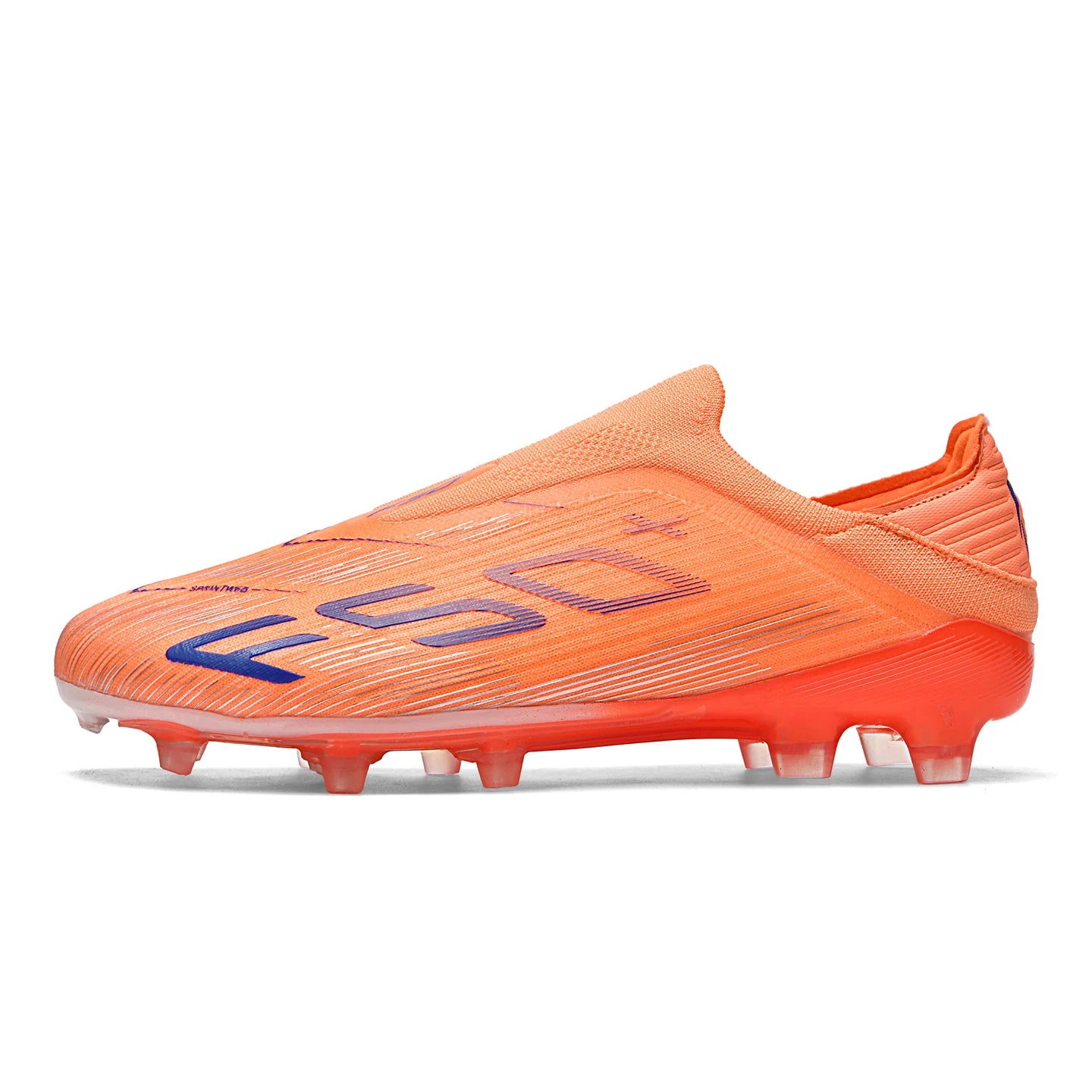 T36 High Quality No-lace Mens Football Boots F50 FG/TF Boys Turf Training Soccer Cleats Laceless Non Slip Football Shoes 35-45