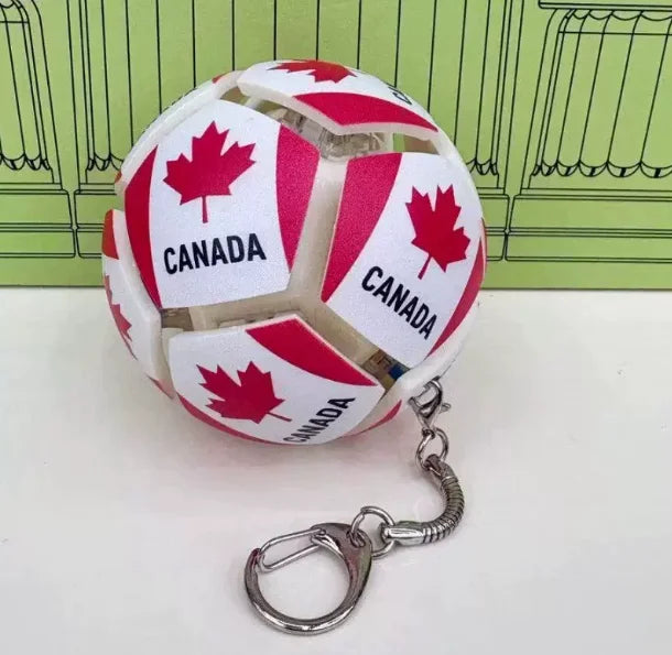 2026 World Cup Themed Football Keychain Lights Up And Can Be Pressed To Decompress Carry It With You And Collect Gifts From Fans