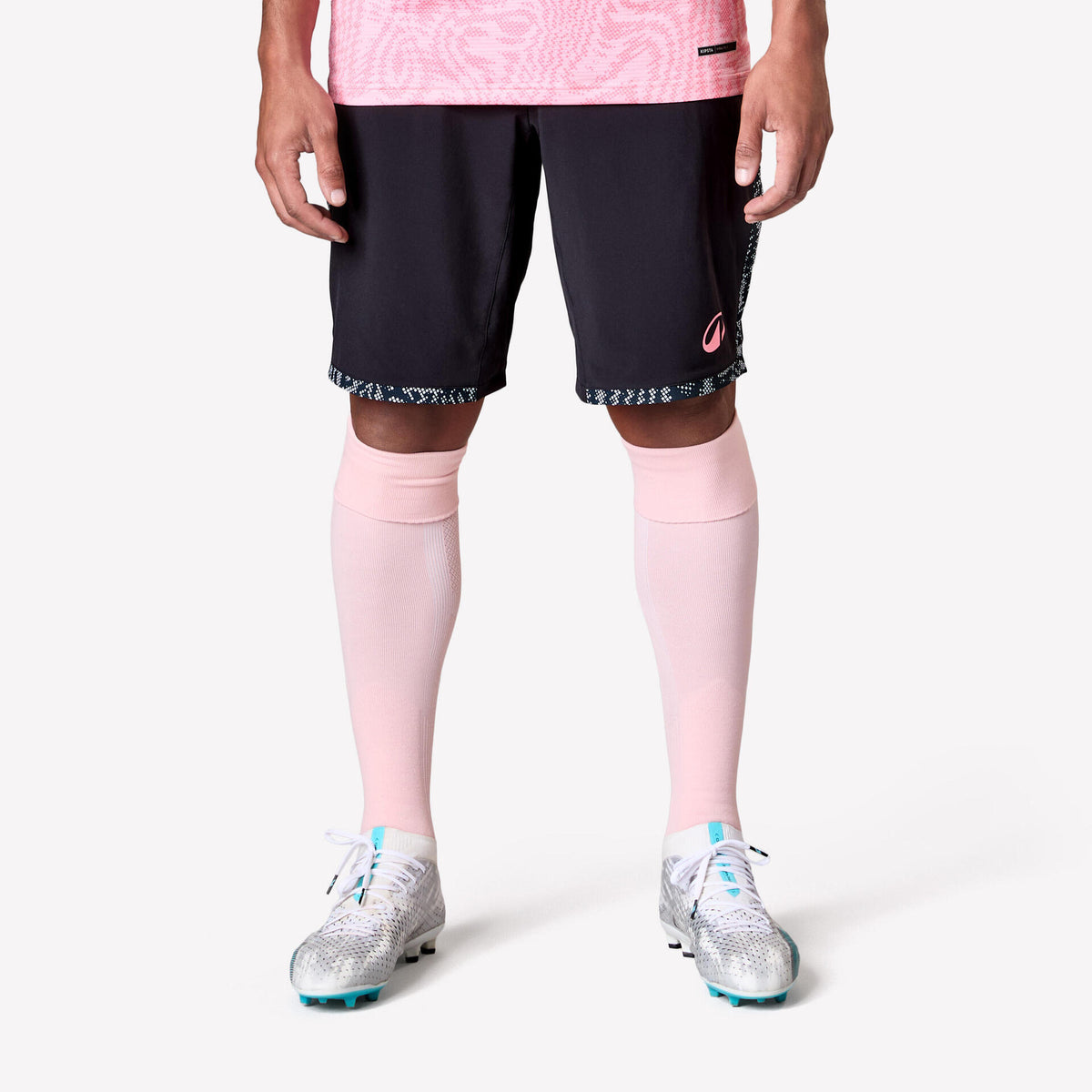 Adult Football Shorts Viralto II Snake - Black/Pink