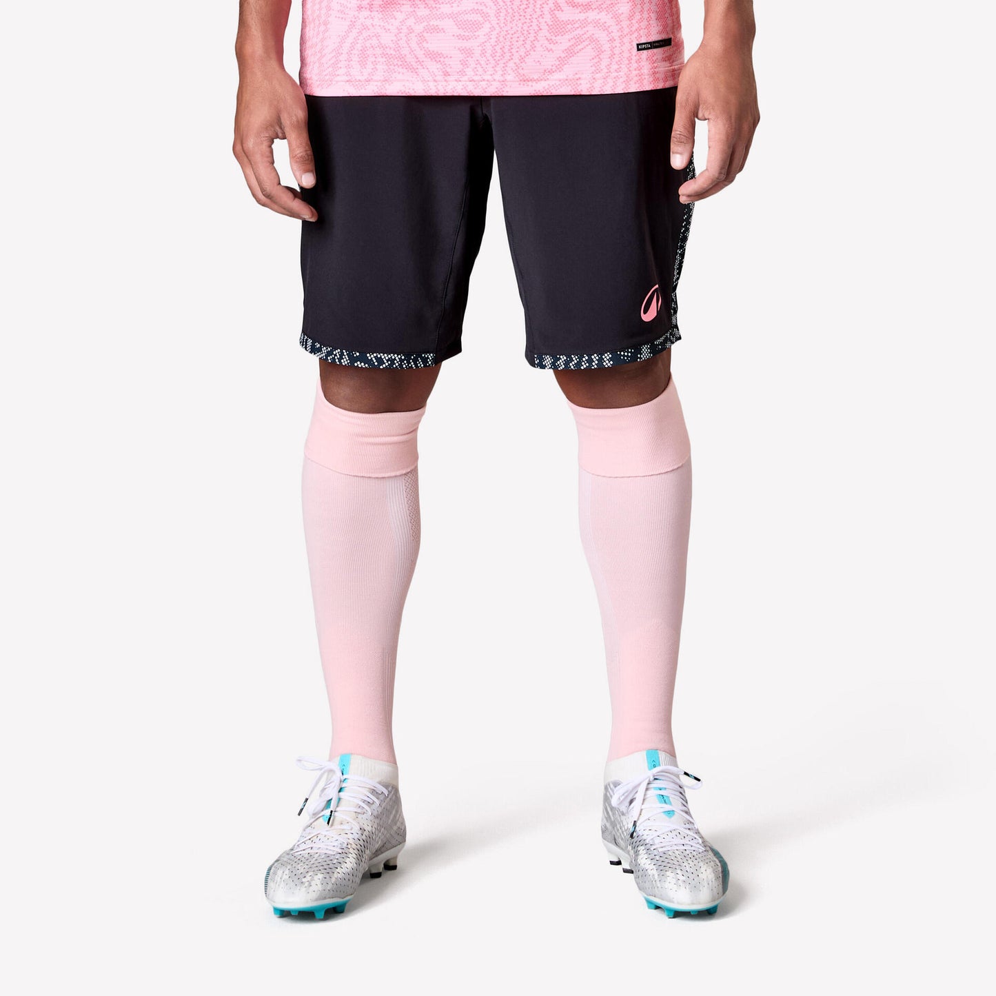 Adult Football Shorts Viralto II Snake - Black/Pink