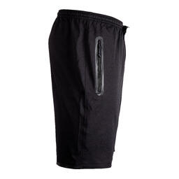 Adult Football Shorts with Zip Pockets Viralto Zip - Black/Grey